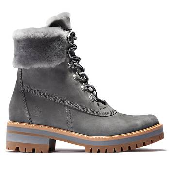 Timberland Női Courmayeur Valley Waterproof 6 Inch Bakancs Szürke